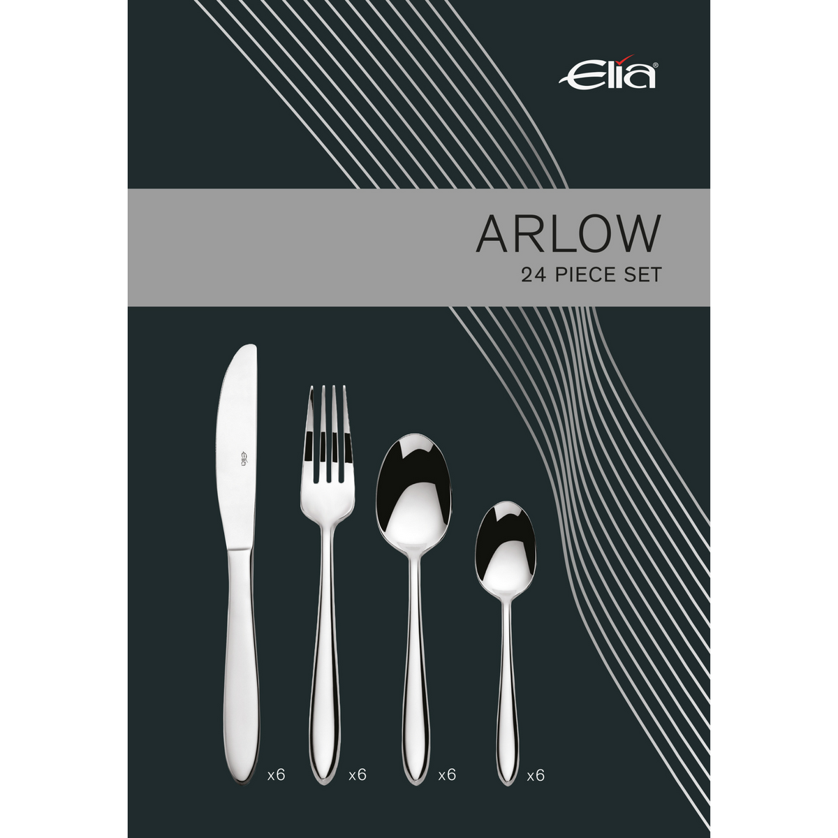 Elia Arlow 24 Piece Set | Cutlery Set  | Napev UK